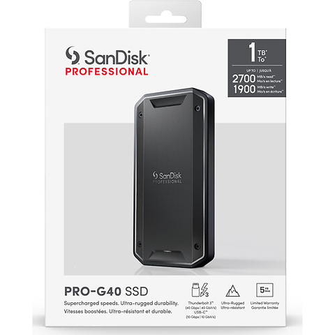 4TB PRO-G40 SSD Thunderbolt 3 Portable SSD Image 3