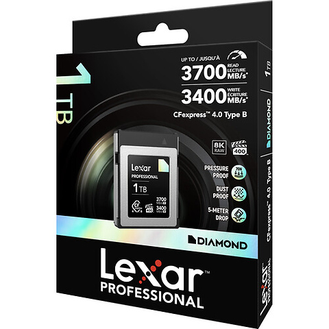 1TB Professional DIAMOND CFexpress 4.0 Type B Memory Card Image 4