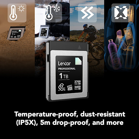 1TB Professional DIAMOND CFexpress 4.0 Type B Memory Card Image 5