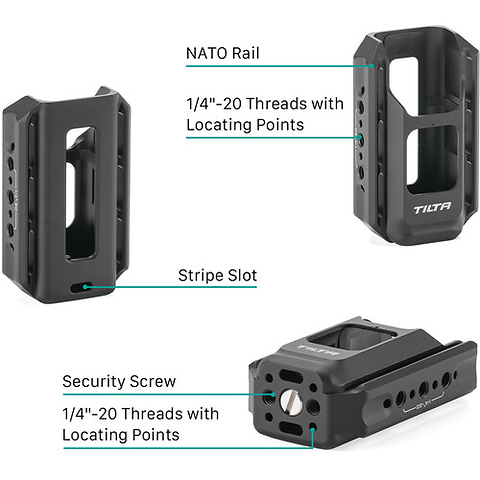 Accessory Mounting Expander for DJI Osmo Pocket 3 (Black) Image 10