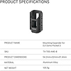 Accessory Mounting Expander for DJI Osmo Pocket 3 (Black) Thumbnail 11