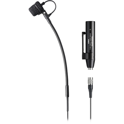 ATM355VF Clip-On Cardioid Condenser Instrument Microphone with Power Module for Wireless & Wired (cW-Style & XLR Connectors) Image 0