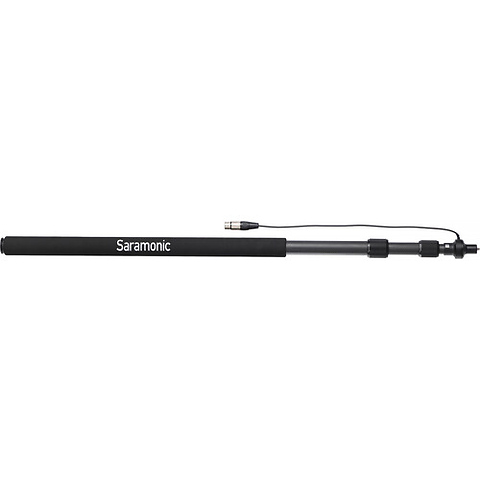 Boompole Light Universal 3-Section Carbon Fiber Boompole with Internal Coiled XLR Cable (8.2 ft.) Image 1