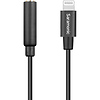 SR-C2002 3.5mm TRRS Female to Lightning Adapter Cable for Audio to/from iPhone (3 in.) Thumbnail 2