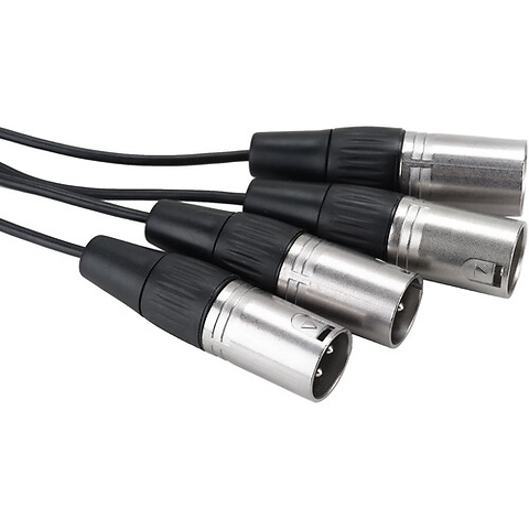 SR-C2026 3.5mm TRRRS Male to Quad XLR Male Output Cable for Wireless Receivers Image 2