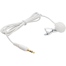 SR-M1 Omnidirectional Lavalier Microphone Cable with 3.5mm TRS Connector (White) Image 0