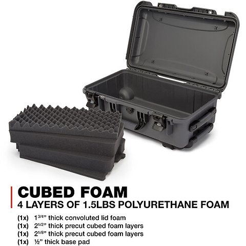 935 Wheeled Hard Case with Foam Insert (Graphite, 28.5L) Image 5