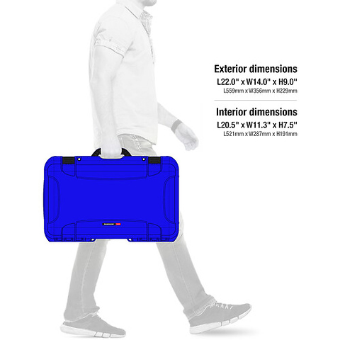 935 Wheeled Hard Case with Foam Insert (Blue, 28.5L) Image 7