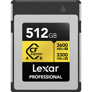 512GB Professional GOLD Series CFexpress 4.0 Type B Memory Card
