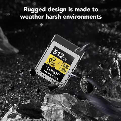 512GB Professional GOLD Series CFexpress 4.0 Type B Memory Card Image 5