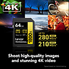 64GB Professional GOLD Series 1800x UHS-II SDXC Memory Card Thumbnail 3