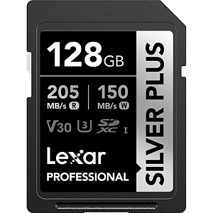 128GB Professional SILVER PLUS UHS-I SDXC Memory Card