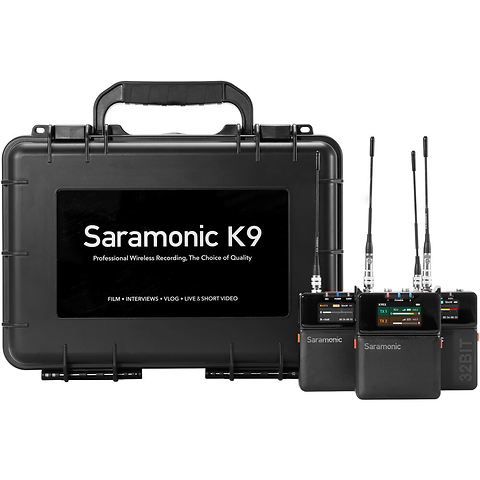 K9-US Pro 2-Person Digital UHF Wireless Microphone System for Cameras Image 0
