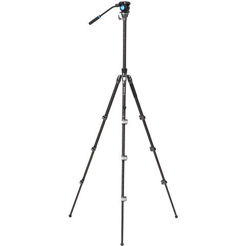 Rhino S2PRO Video Tripod Kit with Flip Locks (Carbon Fiber) Image 3