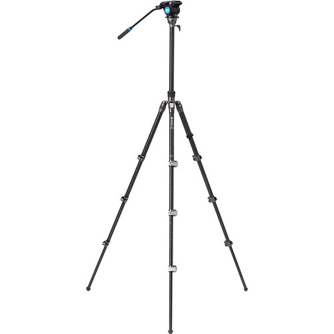 Rhino S4PRO Video Tripod Kit with Flip Locks (Carbon Fiber) Image 3