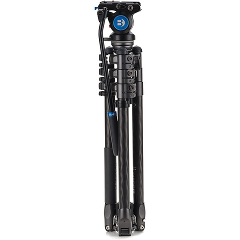 Rhino S4PRO Video Tripod Kit with Flip Locks (Carbon Fiber) Image 2