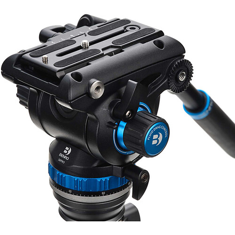 Rhino S6PRO Video Tripod Kit with Flip Locks (Carbon Fiber) Image 1