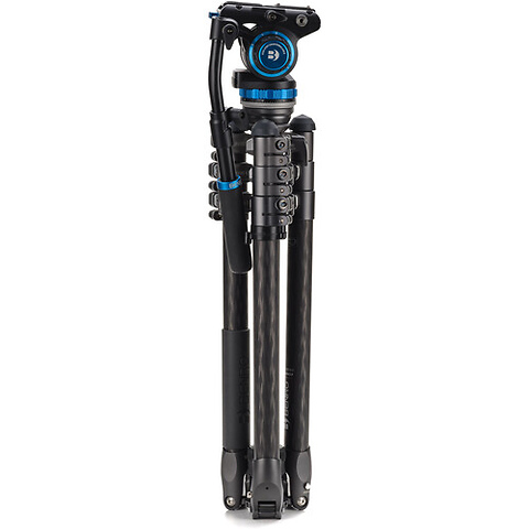 Rhino S6PRO Video Tripod Kit with Flip Locks (Carbon Fiber) Image 2