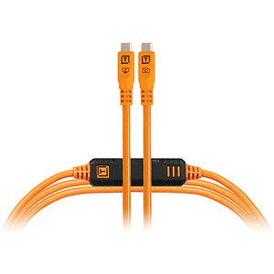 TetherPro Optima USB-C Cable (15 ft., High-Visibility Orange)
