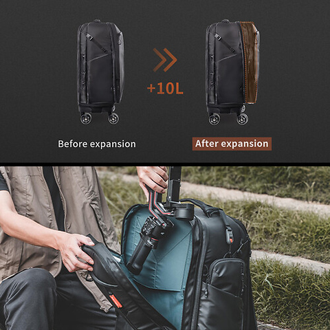 Roller Camera Backpack (Space Black, 30L) Image 7