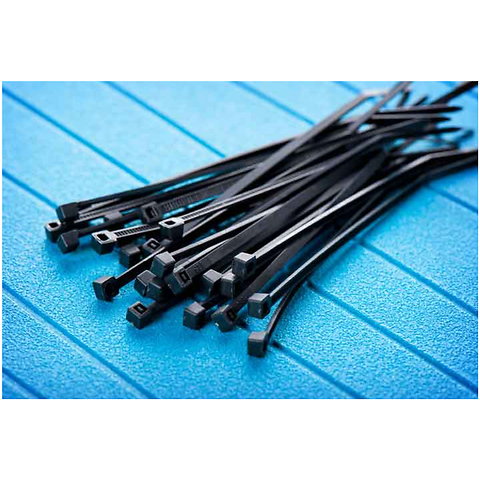 4 in., 8 in., 11 in. Black Cable Tie Tube (505 pieces) Image 1