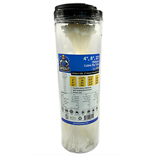 4 in., 8 in., 11 in. Natural Cable Tie Tube (505 pieces) Image 0