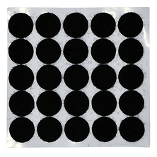 .75 in. Black Adhesive Hook and Loop Dot (25 Pack) Image 0