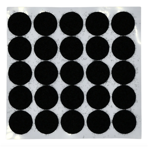 .75 in. Black Adhesive Hook and Loop Dot (25 Pack) Image 0