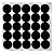 .75 in. Black Adhesive Hook and Loop Dot (25 Pack)