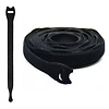 8 in. Black Back to Back Hook and Loop Cable Tie (25 Pack) Thumbnail 0