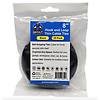 8 in. Black Back to Back Hook and Loop Cable Tie (25 Pack) Thumbnail 1