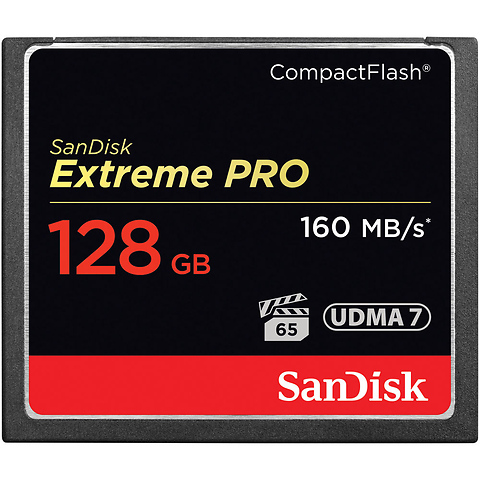 128GB Extreme Pro CompactFlash Memory Card Image 0