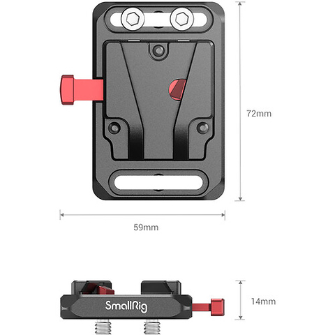 Mini V-Lock Battery Plate Image 1