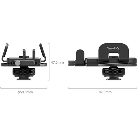 Mounting Clamp for External SSD with Cold Shoe Mount & Cable Clamp Image 2