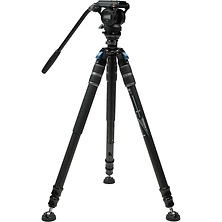 SVS60+S3 One-Step Height-Adjustment Carbon Fiber Video Tripod Kit Image 0