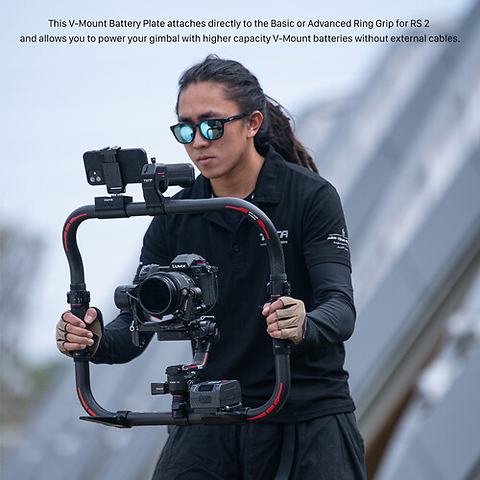 Battery Plate for DJI RS 2/RS 3/RS 3 Pro Ring Grip (V-Mount) Image 5