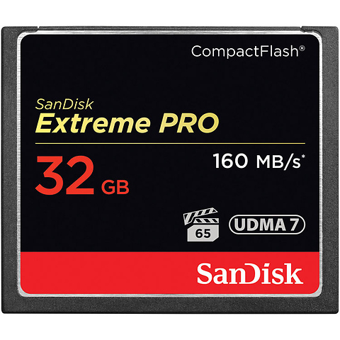 32GB Extreme Pro CompactFlash Memory Card (160MB/s) Image 0