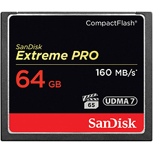 64GB Extreme Pro CompactFlash Memory Card (160MB/s) Image 0