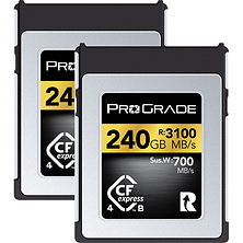 240GB CFexpress 4.0 Type B Gold Memory Card (2-Pack) Image 0