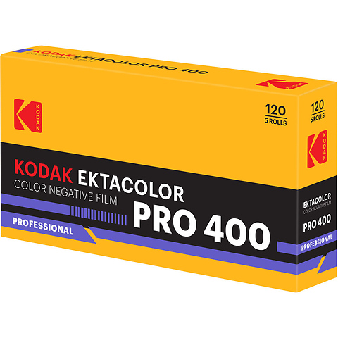 Ektacolor Pro 400 Color Negative Film (120 Roll Film, 5-Pack) Image 1