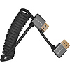 Coiled Right-Angle High-Speed HDMI Cable (Raven Black, 12 to 24 in.) Thumbnail 2