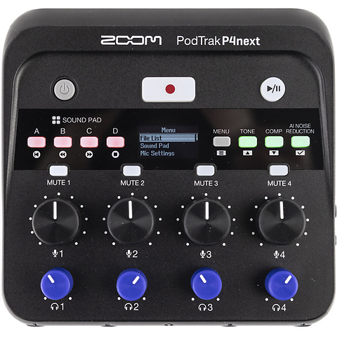 PodTrak P4next Portable Multitrack Podcast Recorder Image 1