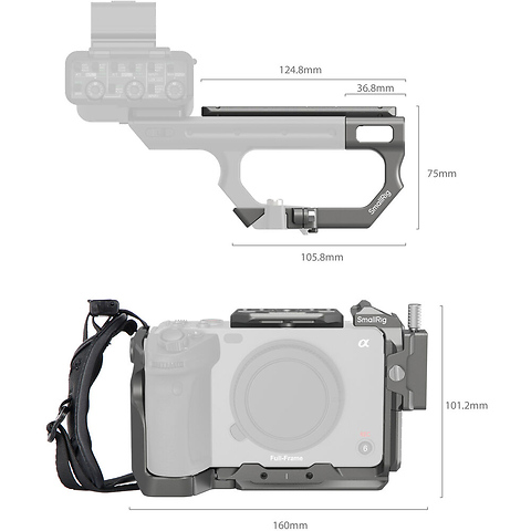 HawkLock Quick Release Advanced Cage Kit for Sony FX3 and FX30 Image 1