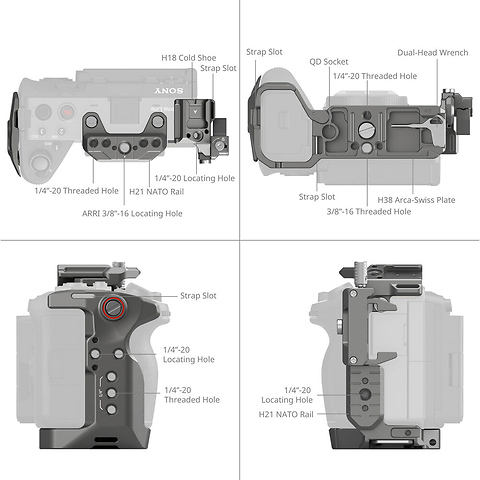 HawkLock Quick Release Advanced Cage Kit for Sony FX3 and FX30 Image 2