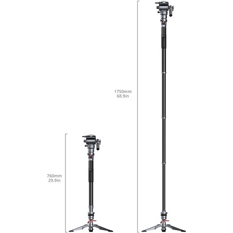 Carbon Fiber Monopod Pro (69 in.) Image 2