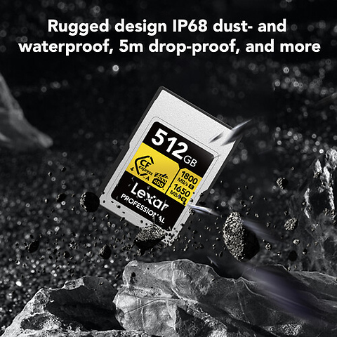 512GB Professional GOLD CFexpress 4.0 Type A Memory Card Image 4