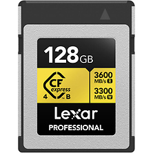128GB Professional GOLD CFexpress 4.0 Type B Memory Card Image 0