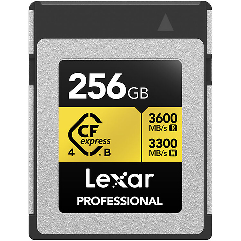 256GB Professional GOLD CFexpress 4.0 Type B Memory Card Image 0