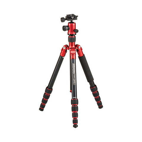 RoadTrip Aluminum Travel Tripod w/ Q1 Ball Head Kit (Red) - Pre-Owned Image 1