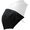 43 In. Collapsible Optical White Satin Umbrella with Removable Black Cover Thumbnail 1